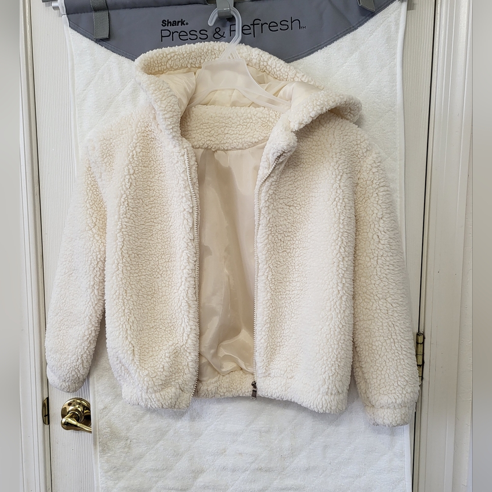 Cozy Kids' Sherpa Jacket - Cream
